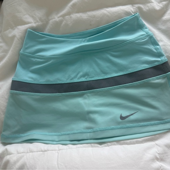 Nike Court Tennis Skirt Turquoise and Gray Sz XS - Picture 1 of 7